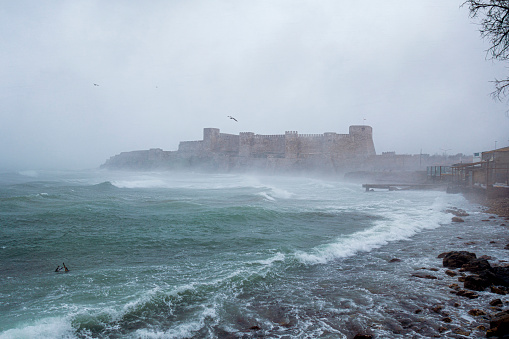 Bozcaada Castle by the sea