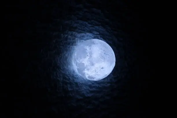 Photo of Full moon in the dark. /Turkey