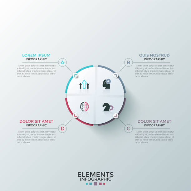 ilustrações de stock, clip art, desenhos animados e ícones de modern infographic template - 3615