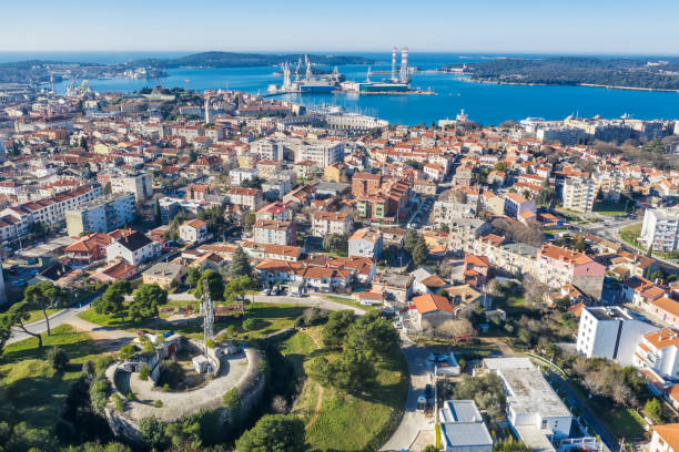 istock An aerial view of Pula 1200491323