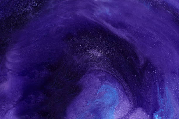 istock Abstract purple outer space background. Galaxy stars fantastic sky universe 1200492485