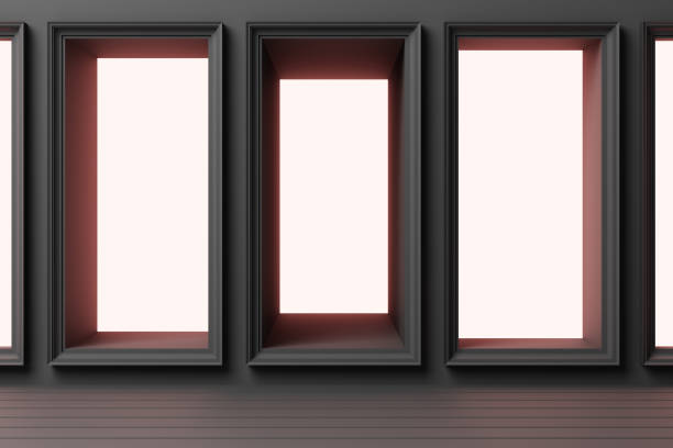 istock abstract geometric shape pastel color template minimal modern style wall background with lighting grow 3d rendering 1200494201