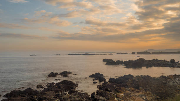 Inishbofin Bay at dusk. Inishbofin is a small island in County Galway off the west coast of Ireland.