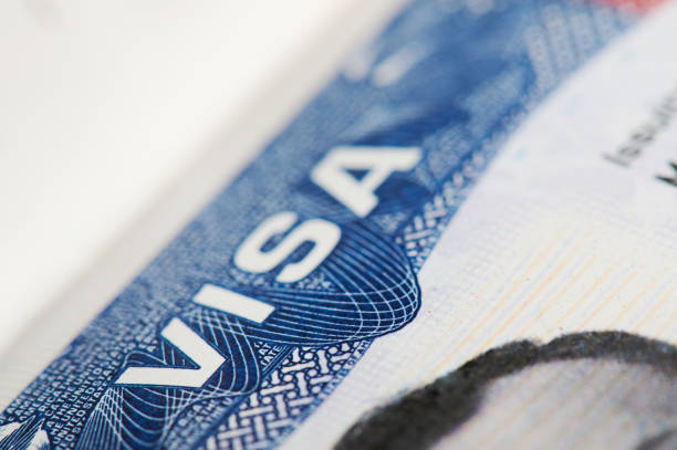 istock Usa passport visa sign 1200495669