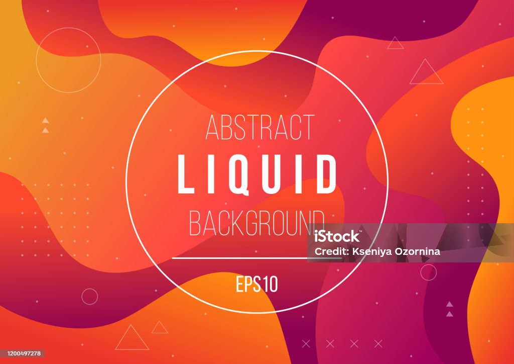 Liquid Gradient Design Abstract Gradient Fluid Color Background Design With Liquid Geometric ...