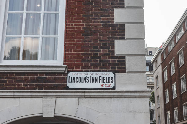 istock Lincoln's Inn Fields name sign, London 1200497320