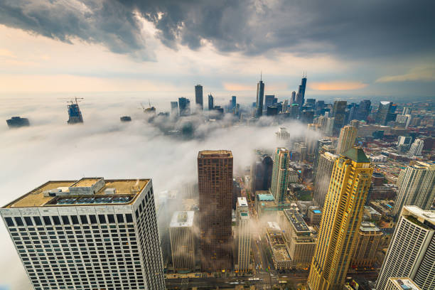istock Chicago, IL, USA Misty Skyline 1200498014