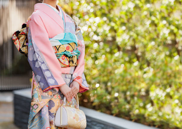 istock Young woman wearing a kimono 1200501688