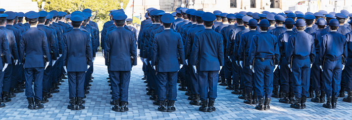 January 10, 2020\nAt the Jingu Gaien in Tokyo\nThe riot police inspection ceremony of the Metropolitan Police Department was held