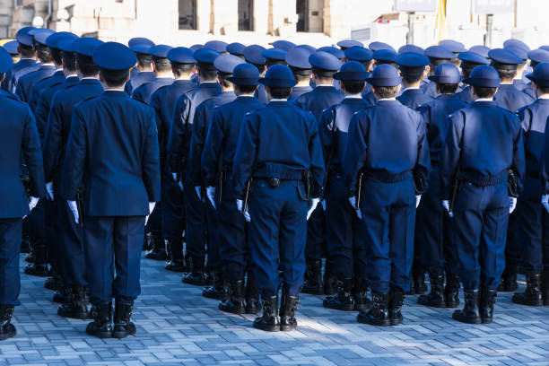 Police riot police protecting the peace of the city January 10, 2020
At the Jingu Gaien in Tokyo
The riot police inspection ceremony of the Metropolitan Police Department was held civil servant stock pictures, royalty-free photos & images
