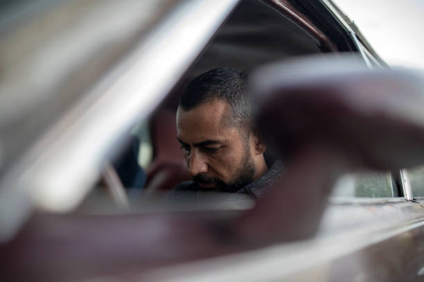 istock Vintage Car And Driver 1200503462