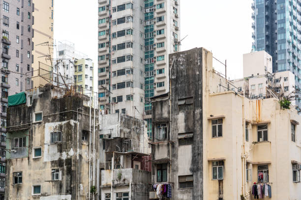 istock Crowded housing in Hong Kong 1200504703