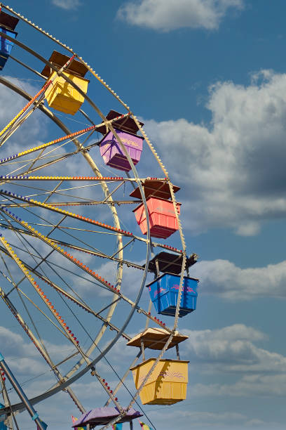 istock Colorful Ferris Wheel on Sky 1200505118