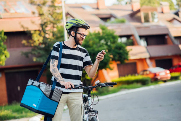 istock Bike delivery guy 1200505153