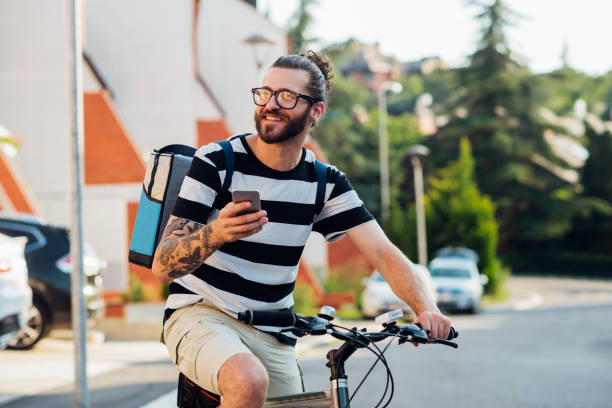 istock Bike delivery guy 1200505172