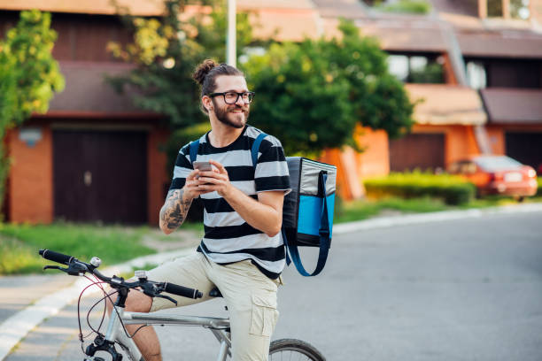 istock Bike delivery guy 1200505864