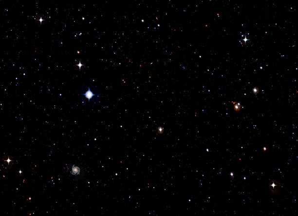 istock Star field space background. The infinite universe 1200506218