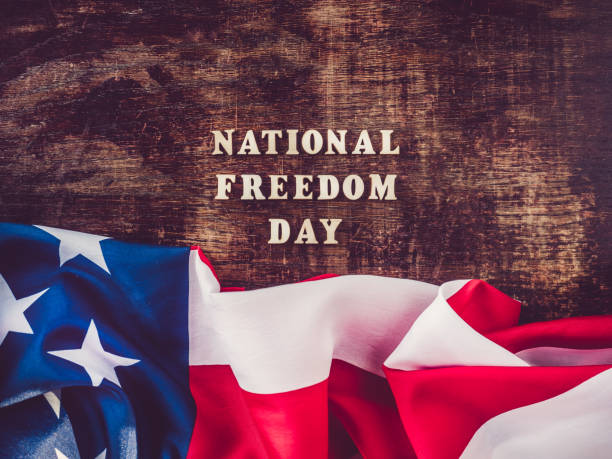 istock National Freedom Day. Beautiful, bright greeting card 1200510594