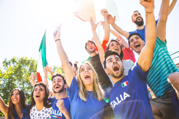 istock Italian soccer fans celebrating success 1200513785
