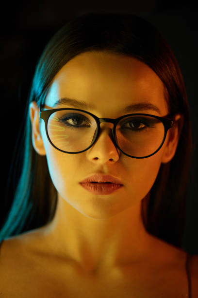 istock Serious woman in glasses 1200513887