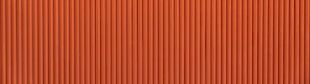 istock Seamless corrugated wood pattern in orange color / interior material / seamless texture / detail design 1200516326