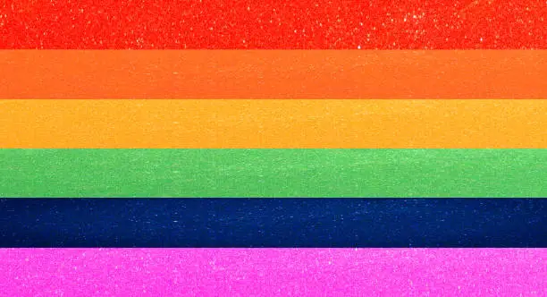 Photo of LGBT pride Colorful flag background .Lgbt rights concept