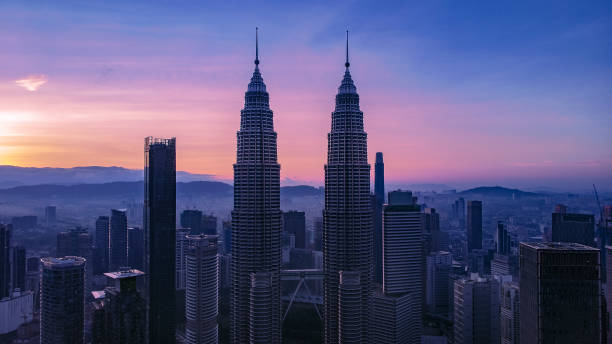 istock Sunrise pink of Kuala Lumpur. 1200526389