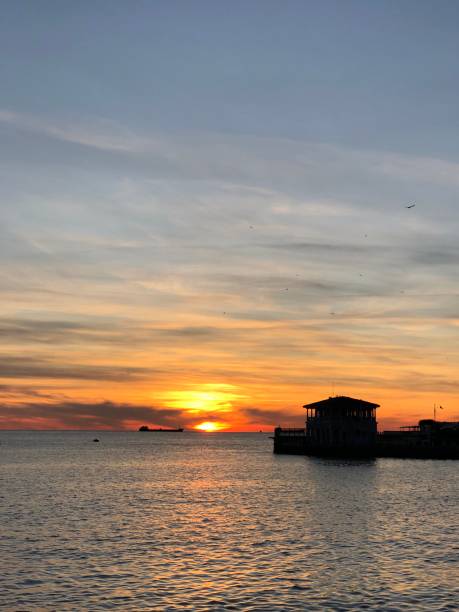 istock Sunset, sea, blue, nature, cloud, boat, sailing, Istanbul, Turkey 1200526652