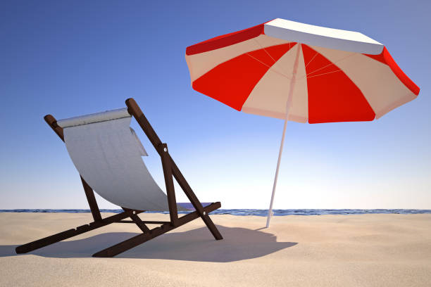 istock beach lounger at the beach 1200528125