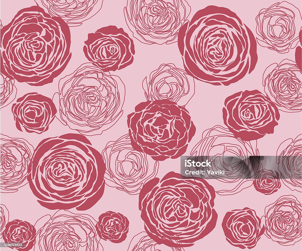 Rose X Pattern Rose Pattern Stock Illustration - Download Image Now - Abstract, Art ...