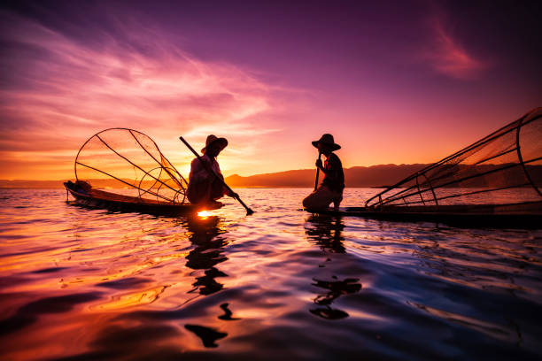 istock Fishermen on Inle Lake, Myanmar 1200533349