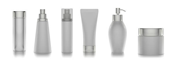 istock Blank cosmetics packages isolated on white background, 3d illustration 1200539207