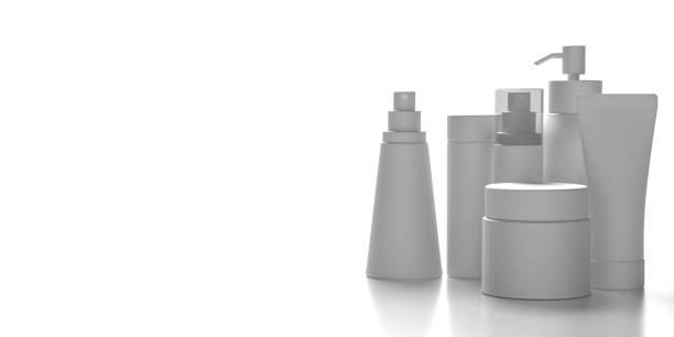 istock Blank cosmetics packages isolated on white background, 3d illustration 1200539212