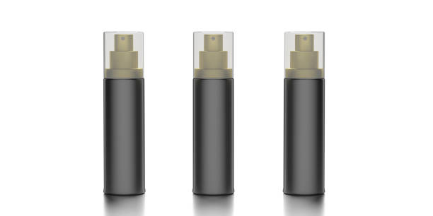 istock Blank cosmetic spray isolated on white background. 3d illustration 1200539227