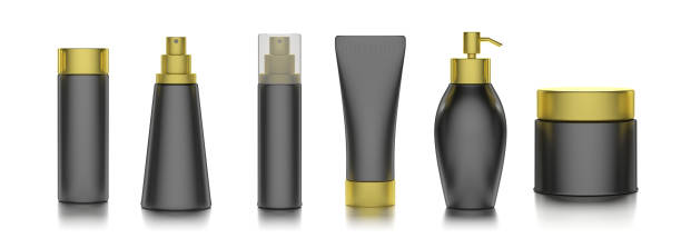 istock Blank cosmetics packages isolated on white background, 3d illustration 1200539229