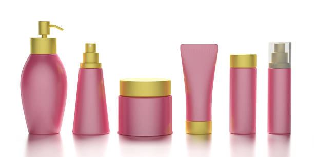 istock Blank cosmetics packages isolated on white background, 3d illustration 1200539250
