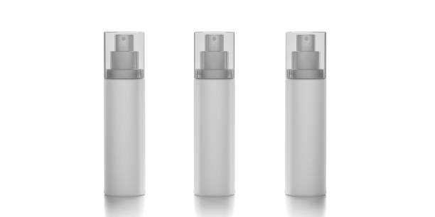 istock Blank cosmetic spray isolated on white background. 3d illustration 1200539275