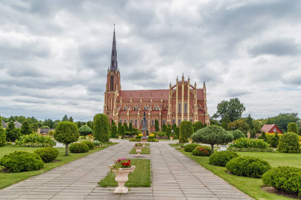 istock Holy Trinity Church, Gervyaty, Belarus 1200539936