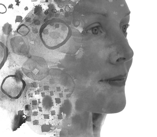 istock Paintography. Abstract painting combined with a portrait 1200553203