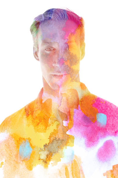 istock Paintography. Portrait combined with a painting 1200554371
