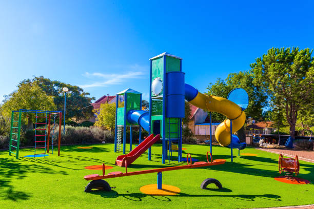 istock Outdoor sunny lawn for children 1200561493
