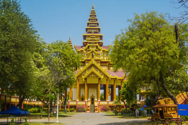 istock Beautiful ancient buddhist temple in Bagan, Myanmar 1200561714
