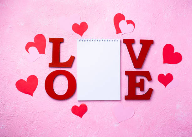 istock Valentines Day background with letters LOVE 1200565725