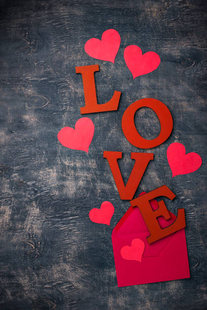 istock Valentines Day background with letters LOVE 1200565731
