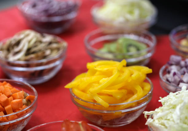 istock Different raw shredded vegetables and fruits as an example of a healthy diet 1200570802
