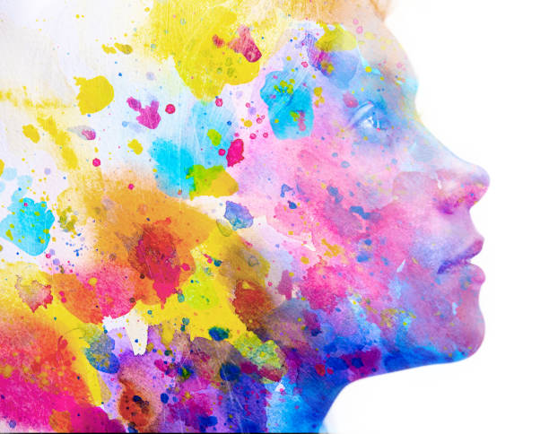 istock Paintography. Portrait combined with a painting 1200571897