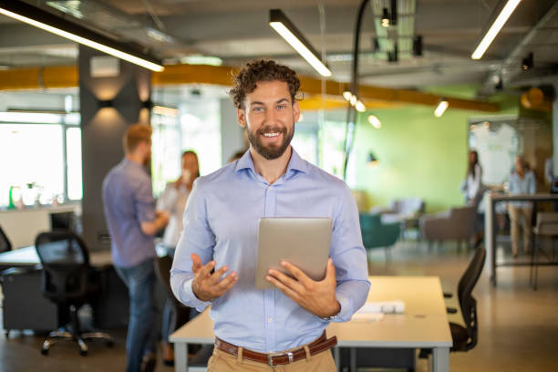 istock Portrait of businessman. 1200572497