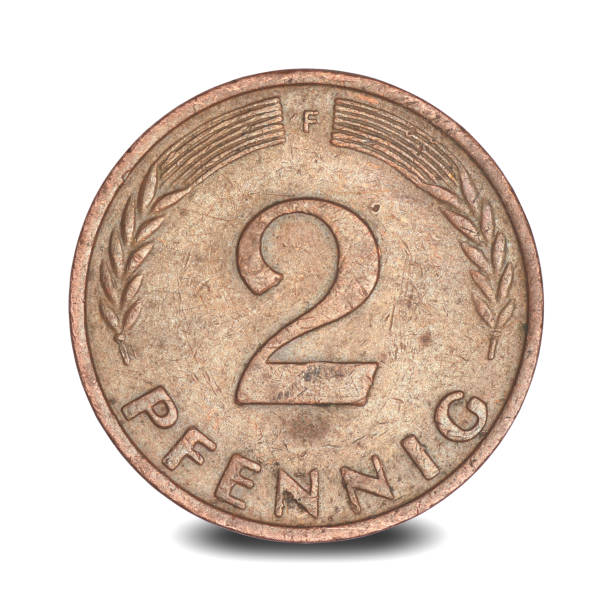 istock German two pfennig coin from 1970 1200579521