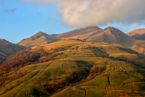 Beautiful sunset landscape with mountains. Beautiful sunset landscape with mountains, Armenia. petaluma stock pictures, royalty-free photos & images