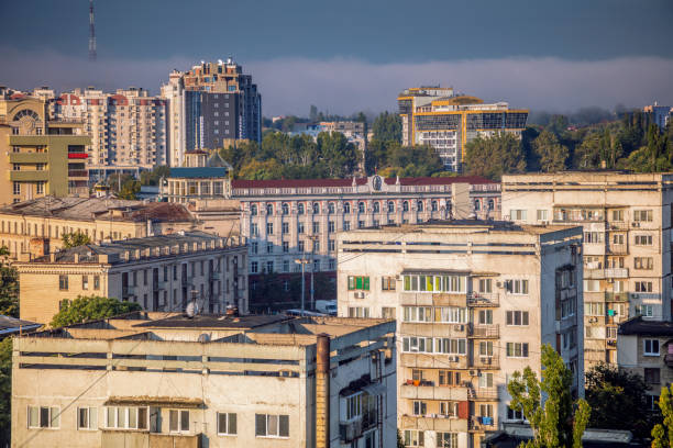 istock Aerial panorama of Chisinau 1200582863